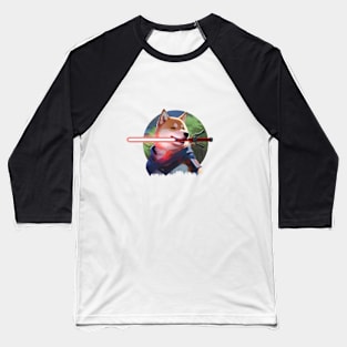 Shiba Warrior in the Enchanted Woods Baseball T-Shirt